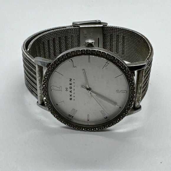 Skagen Denmark SKW2284 Women's Silver Stainless Steel Mesh Analog Watch AEA321 - Picture 5 of 11